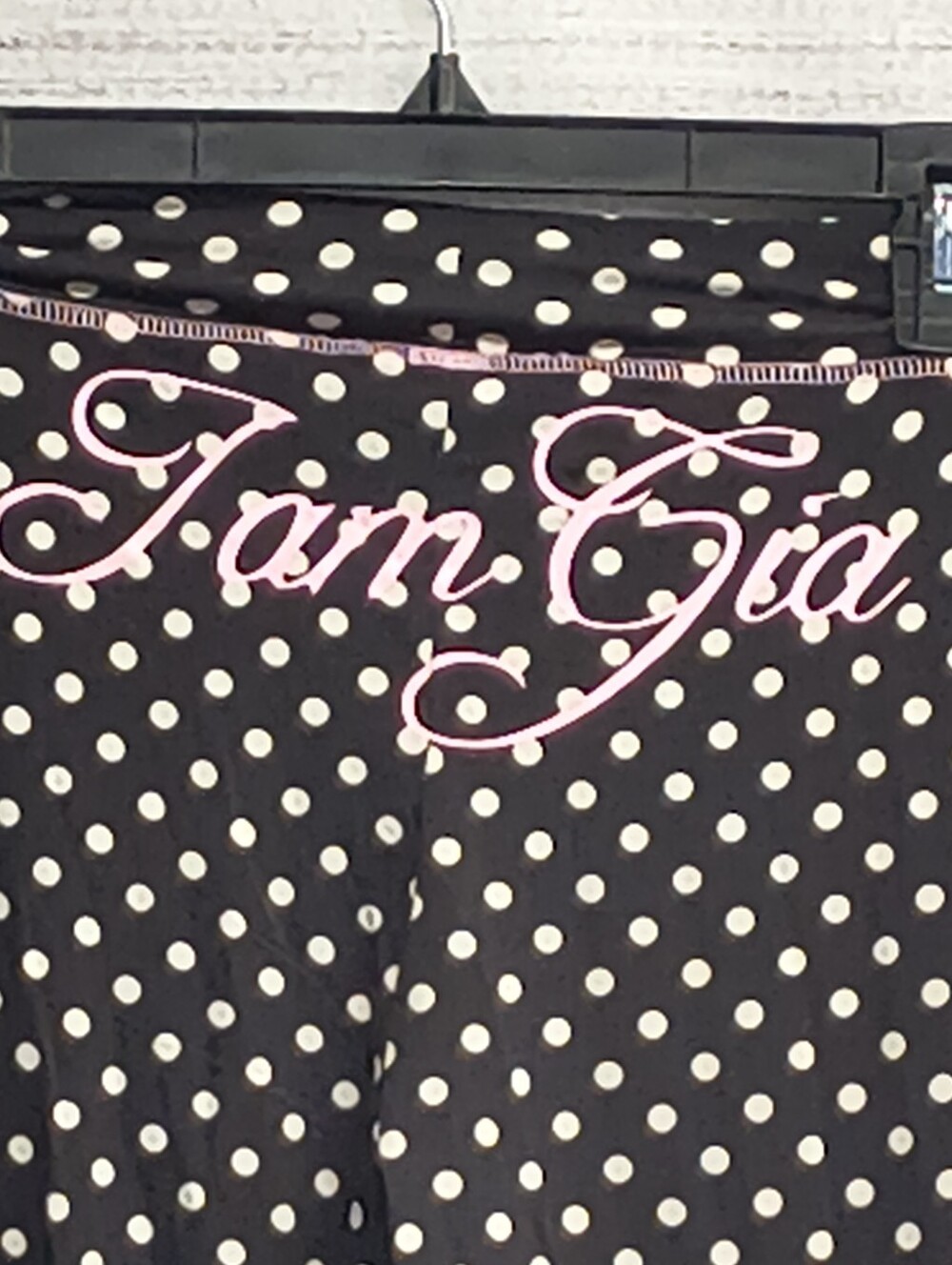 I.AM.GIA Blare Track Pants Black Polka Dot Size Medium - Picture 3 of 8